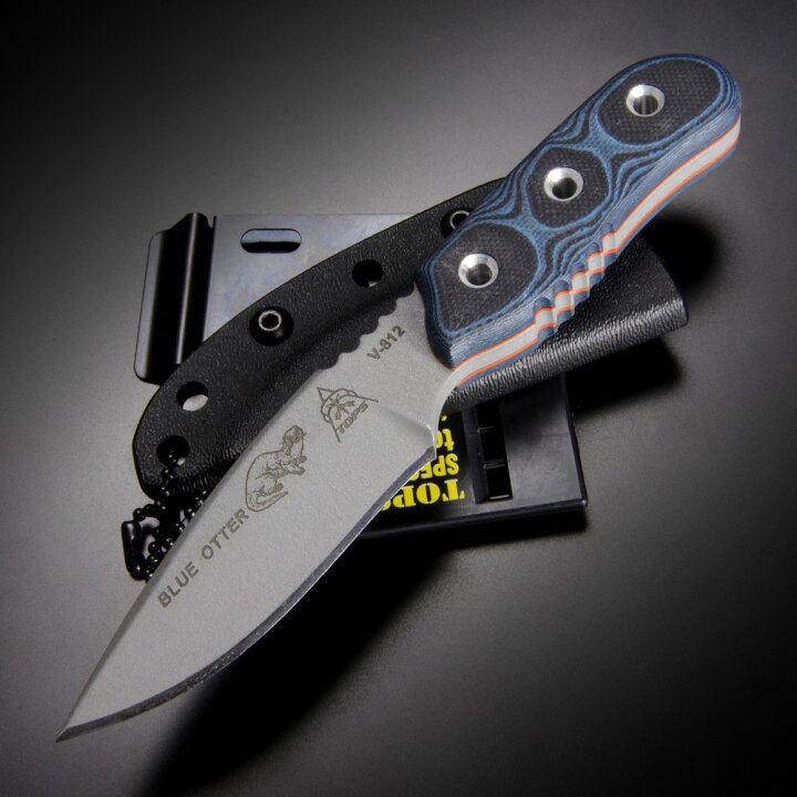 楽天市場】TOPS アウトドアナイフ TPOT01 ブルーオッター G10ハンドル  