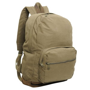 Rothco �o�b�N�p�b�N 20L ���B���e�[�W���H 9666 �R�b�g���� �I���[�u�h���u ���X�R Vintage Canvas Teardrop Backpack with Leather Accents �����b�N�T�b�N �J�o�� �L�����o�X���n �f�C�p�b�N �U�b�N �i�b�v�T