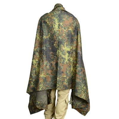 【中古】軍放出品テントシートフレクターカモドイツ軍