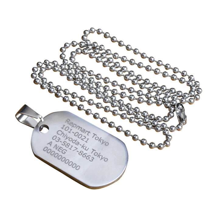 楽天市場】チタン製 ドッグタグセット 厚さ2mm レーザー刻印付 加工  