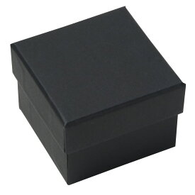 ギフトボックス 貼り箱 8×8×6cm アクセサリーケース [ ブラック / 100個セット ] プレゼントボックス ジュエリーBOX 厚紙 スポンジ付き ラッピング パッケージ 無地 収納