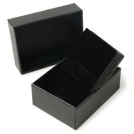 ギフトボックス 貼り箱 8.5×6.5×3cm アクセサリーケース [ ブラック / 100個セット ] プレゼントボックス ジュエリーBOX 厚紙 スポンジ付き ラッピング パッケージ 無地 収納