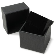 ギフトボックス 貼り箱 5×5×4cm アクセサリーケース [ ブラック / 50個セット ] プレゼントボックス ジ…
