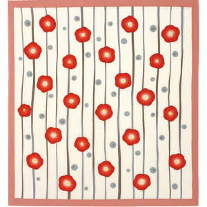 【送料無料・包装無料・のし無料】ちりめん風呂敷 梅白 40609501(B5)