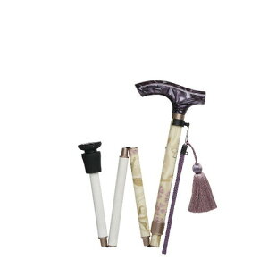 フジホーム ウィリアム・モリス ステッキ 折畳 ジャスミン WB5111 4977626736636