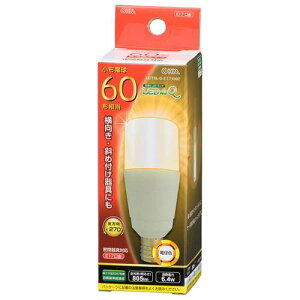 OHM �I�[���d�@�@LED�d�� T�`�i���`60�`����/805lm/�d���F/E17/�S����270°/���`���Ή�/�f�M�ގ{�H���Ή��j LDT6L-G-E17 IG92