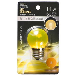 OHM �I�[���d�@�@LED�~�j�{�[�����i�����p/1.4W/60lm/�N���A���F/G40/E26�j LDG1Y-H 13C