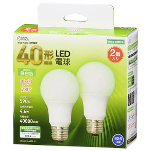 OHM �I�[���d�@�@LED�d���i40�`����/590lm/�����F/E26/�S�����z��280°/���`���Ή�/2���j LDA5N-G AG52 2P