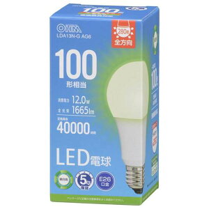 OHM �I�[���d�@�@LED�d���i100�`����/�����F/1665lm/E26/�S�����z��280°/12.0W/�����Ή��j LDA13N-G AG6