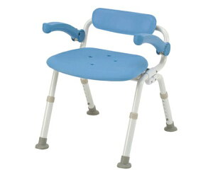 シャワーチェア ユクリア ミドルSP腰当付おりたたみN ブルー PN-L42021A 4549077812698