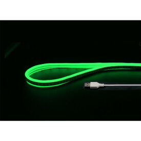 日本トラストテクノロジー USBネオンチューブライト 2m グリーン JTT NEONLT2M-GR 200LED IP65防水 曲がる照明をDIYで