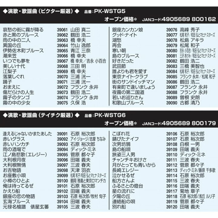 楽天市場 パーソナルカラオケオン ステージ Wシリーズ専用追加曲チップ Usbタイプ 懐かしのメロディ 厳選30曲入り Pk Wstgシリーズ お取り寄せ デジタルセブン