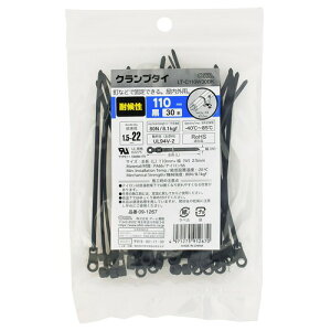 OHM �I�[���d�@�@�N�����v�^�C �ό� 110mm 30�{�� ���@LT-C110W30BK�@�����o���h �����x���g