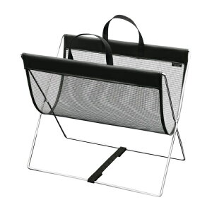 サキ SAKI 持ち手付きで移動がしやすい セルフワゴン ブラック 430×250×390mm R-358BK 店舗備品 介護用品