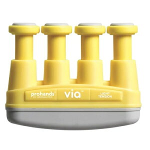 プロハンズ 各指を別々に動かせます ハンドエクササイザー 4.0LB(1.8kg)イエロー VM-13001 リハビリ 介護用品