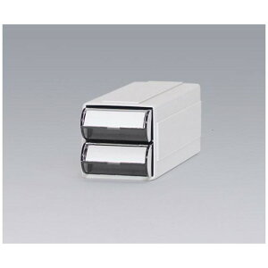 サカセ カセッター A5サイズ以下(W63×D192×H63mm)引出上下2段 クリアー HA5-012 4948349110065