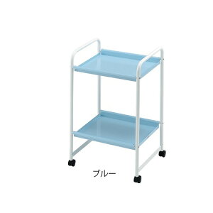 林製作所 スチールワゴン(2段) ブルー YS-218 4958075196721