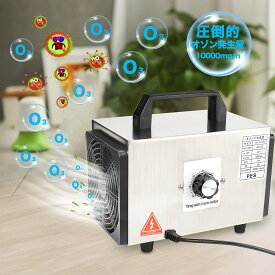 脱臭器 オゾン発生機 脱臭器 10000mg 業務用オゾン発生器 産業機エアクリーナ 100平方メートルまで家庭用空気清浄機　1年保証 　消毒 殺菌 脱臭 洗浄 強力 タイマー 高品質 タバコ臭 カビ臭 トイレ リビング 玄関 ホテル 農家 オフィス