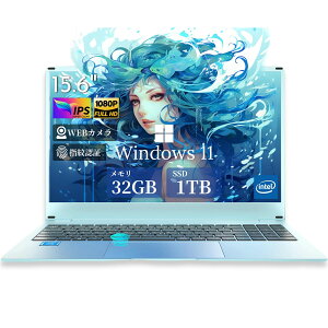 �m�[�g�p�\�R�� �V�i Windows11���� Office�t�� �����ݒ�ς� Intel Celeron N95 ������32GB SSD1TB ���� �m�[�gPC IPS�L����p15.6�^�t�� Web�J���� �e���L�[ ���{��L�[�{�[�h USB3.0 Bluetooth �����@�\ �y�� ��
