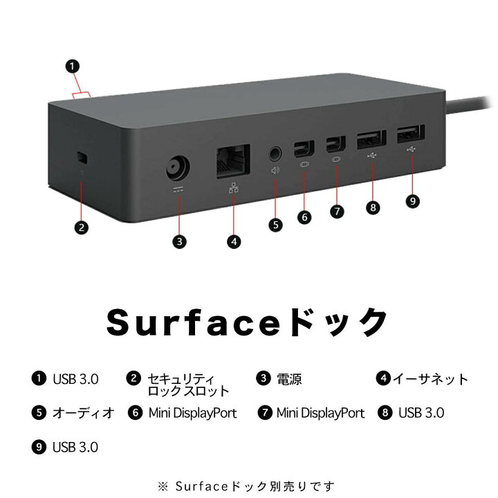 楽天市場】Surface Pro 3 Pro 4 中古 USBハブドッキングステーション用 
