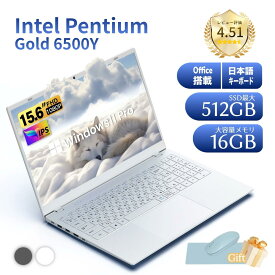 ノートパソコン 新品 Office付き 初期設定済 Windows11 日本語キーボード テレワーク Intel Pentium Gold 6500Y メモリ8GB 高速SSD256GB 1TB IPS広視野角 15.6型液晶 Webカメラ テンキー付き USB 3.0 無線機能 Bluetooth