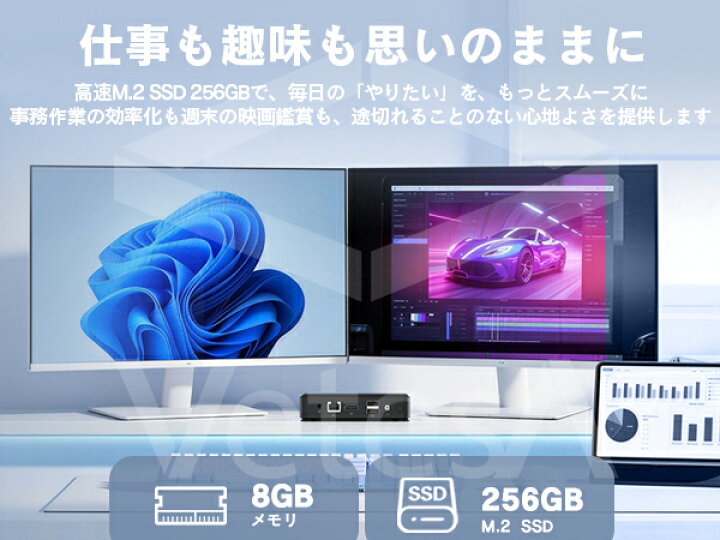 楽天市場】ミニPC Windows11 Pro 小型 デスクトップパソコン 第14世代 