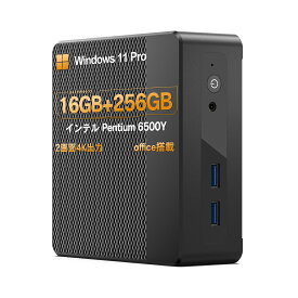 【SS限定！店内最大半額セール】ミニPC 新品 デスクパソコン Office搭載 Intel Pentium Gold 6500Y Windows11 メモリ 8GB 16GB SSD 128GB 256GB デスクトップPC 小型 高速 静音 軽量 在宅勤務 リモートワーク 初期設定済み 安心保証付き