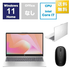 HP ノートパソコン［15.6型 Windows11 Home intel Core i7 メモリ：16GB SSD：512GB］ ナチュラルシルバー 807A9PAAAAA[10000円キャッシュバック]