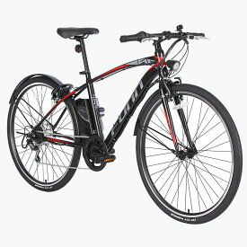 21テクノロジー 電動アシストクロスバイク AOGT35C【3色】電動クロスバイク スポーツ自転車 シマノ製グリップシフト 700X35Cタイヤ【自転車】