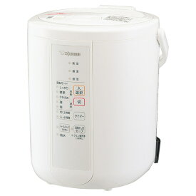 加湿器 スチーム式 2.2L【象印 ZOJIRUSHI】EE-RS35-WA ホワイト 加熱式 加湿器 スチーム 上部給水 上から給水 お手入れ簡単 フィルター不要 広口 容器 卓上 オフィス 一人暮らし 加湿機 かしつき 湿度 大容量 小型 コンパクト シンプル おしゃれ 白 インテリア 部屋 寝室