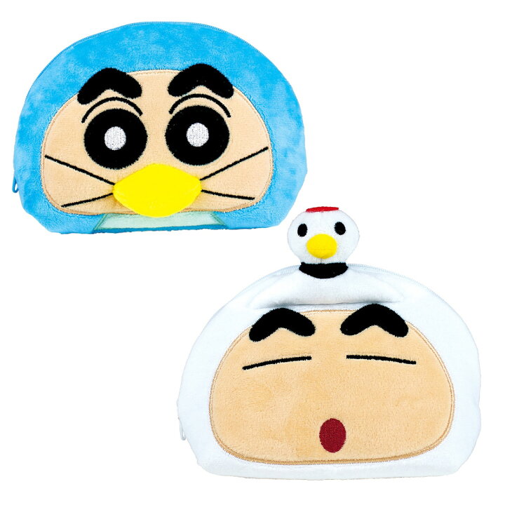 楽天市場】クレヨンしんちゃん ぬいぐるみシェル型フェイスポーチ  