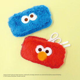 セサミストリート ぬいぐるみ ドアップポーチ セサミストリート ペンポーチ ペンケース キャラクター 化粧ポーチ メイクポーチ かわいい ぬいぐるみポーチ 可愛い セサミストリート エルモ グッズ クッキーモンスター