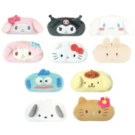 サンリオぬいぐるみフェイスペンポーチ サンリオ ポーチ ぬいぐるみポーチ マイメロ ポーチ シナモロール ポーチ クロミちゃん グッズ ハンギョドン ポーチ ポチャッコ グッズ ポーチ キャラクター サンリオ ペンケース マロンクリーム ポーチ 日焼けキティ