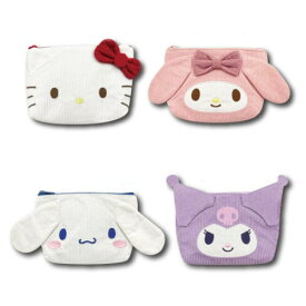 フェイスマルチポーチ コーデュロイ サンリオ ポーチ キティちゃんグッズ大人 キティちゃん ポーチ クロミちゃんグッズ クロミちゃん ポーチ シナモロール グッズ 大人 マイメロディ ポーチ 化粧ポーチ キャラクター サンリオ ポーチ