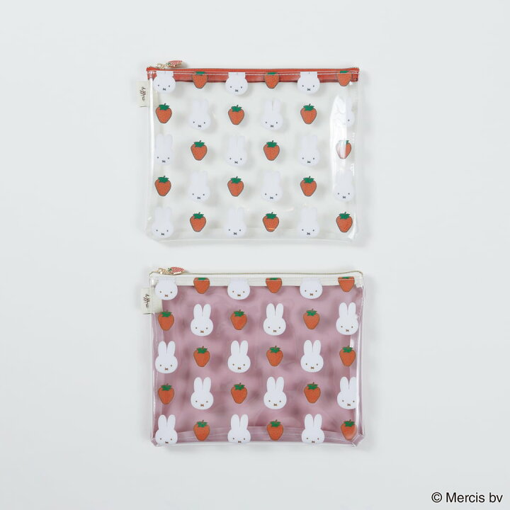 楽天市場】MIFFY RED FRUITフラットポーチ ミッフィー グッズ 大人 