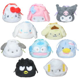 サンリオダイカット巾着 サンリオ 巾着 サンリオ ポーチ キティちゃんグッズ大人 マイメロディ グッズ クロミちゃんグッズ シナモロール ポムポムプリン ポチャッコ ハンギョドン タキシードサム バッドばつ丸 ポーチ こぎみゅん グッズ 巾着 キャラクター