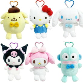 サンリオ カラビナ付きマスコットポーチ キティちゃん ポーチ キティちゃんグッズ大人 マイメロ クロミちゃんグッズ シナモロール グッズ 大人 ミニポーチ 小物入れ
