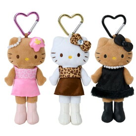 ハローキティ スタイルアップマスコット キティちゃん キーホルダー キティちゃんグッズ大人 キーチャーム　ギャルキティ　日焼けキティちゃん　ヒョウ柄キティ