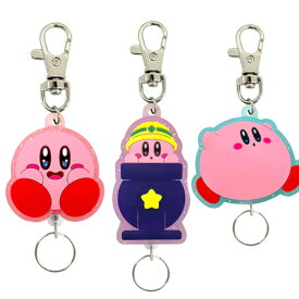 星のカービィ　ラメ入りラバーリールキーホルダー　星のカービィ リールキーホルダー キーホルダー リール キーホルダー キャラクター ラバーキーホルダーカービィ 小さい キーホルダー カービィ キャラクター