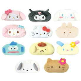 サンリオぬいぐるみフェイスペンポーチ サンリオ ポーチ ぬいぐるみポーチ マイメロ ポーチ シナモロール ポーチ クロミちゃん グッズ ハンギョドン ポーチ ポチャッコ グッズ ポーチ キャラクター サンリオ ペンケース マロンクリーム ポーチ 日焼けキティ ウサハナ 筆箱