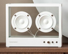 SMALL TRANSPARENT SPEAKER 北欧デザイン透明ガラスHi-Fi Bluetoothスピーカー 1台 新品【当店おすすめ品】