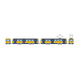 送料無料◆327721 トミーテック 鉄道コレクション ライプツィヒトラム タトラT4＋B4タイプ 2両セットF 1/150(Nゲージスケール) 鉄道模型（ZN113517）