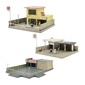 送料無料◆セット販売 325925/325932/325956 トミーテック 建物コレクション 建コレ 183 廃業した給油所A+184 廃業した給油所B+043-3 廃業した整備所 1/150(Nゲージスケール) 鉄道模型(ZN116419)