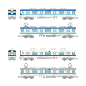 送料無料◆セット販売 327486×2 トミーテック わたしの街鉄道コレクション (MT01) 東武鉄道 2両セット×2 1/150(Nゲージスケール) 鉄道模型（ZN120784）