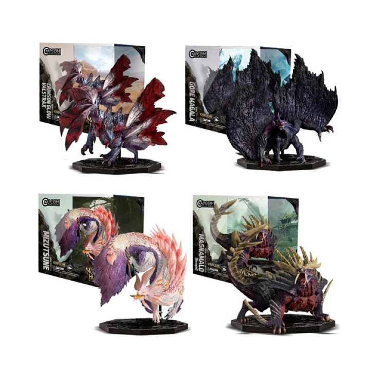楽天市場】送料無料◇CAPCOM FIGURE BUILDER CUBE MONSTER HUNTER 4体 