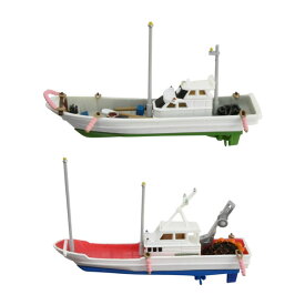 セット販売 330363/330370 トミーテック 情景小物 010-3 漁船B3＋011-3 漁船C3 1/150(Nゲージスケール) 鉄道模型（ZN123939）