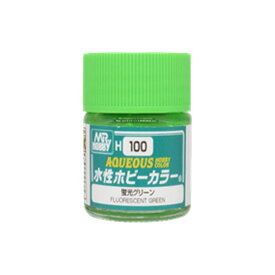 GSIクレオス H100 水性ホビーカラー 蛍光グリーン 10ml （ZV123230)
