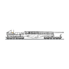 ハセガワ 1/72 ドイツ列車砲 K5(E) レオポルド “冬季迷彩” w/フィギュア プラモデル 30070 （ZS124875）