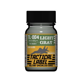 ガイアノーツ 31024 TACTICAL LABEL (タクティカル レーベル) TL-004 ライトグレー FS36251 (アメリカ空軍 F-15C用) 15ml （ZV124327)