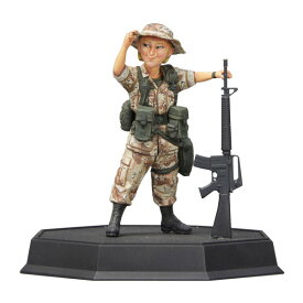ファインモールド ワールドファイターコレクション 1/12？ アメリカ陸軍女性兵士(湾岸戦争) サンディ ＆ コルトM16A2 プラモデル FT05 （ZS129433）